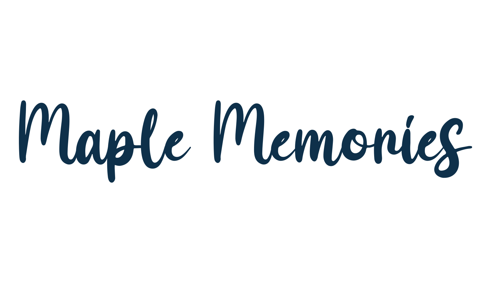 Maple Memories, fancy decorative font preview