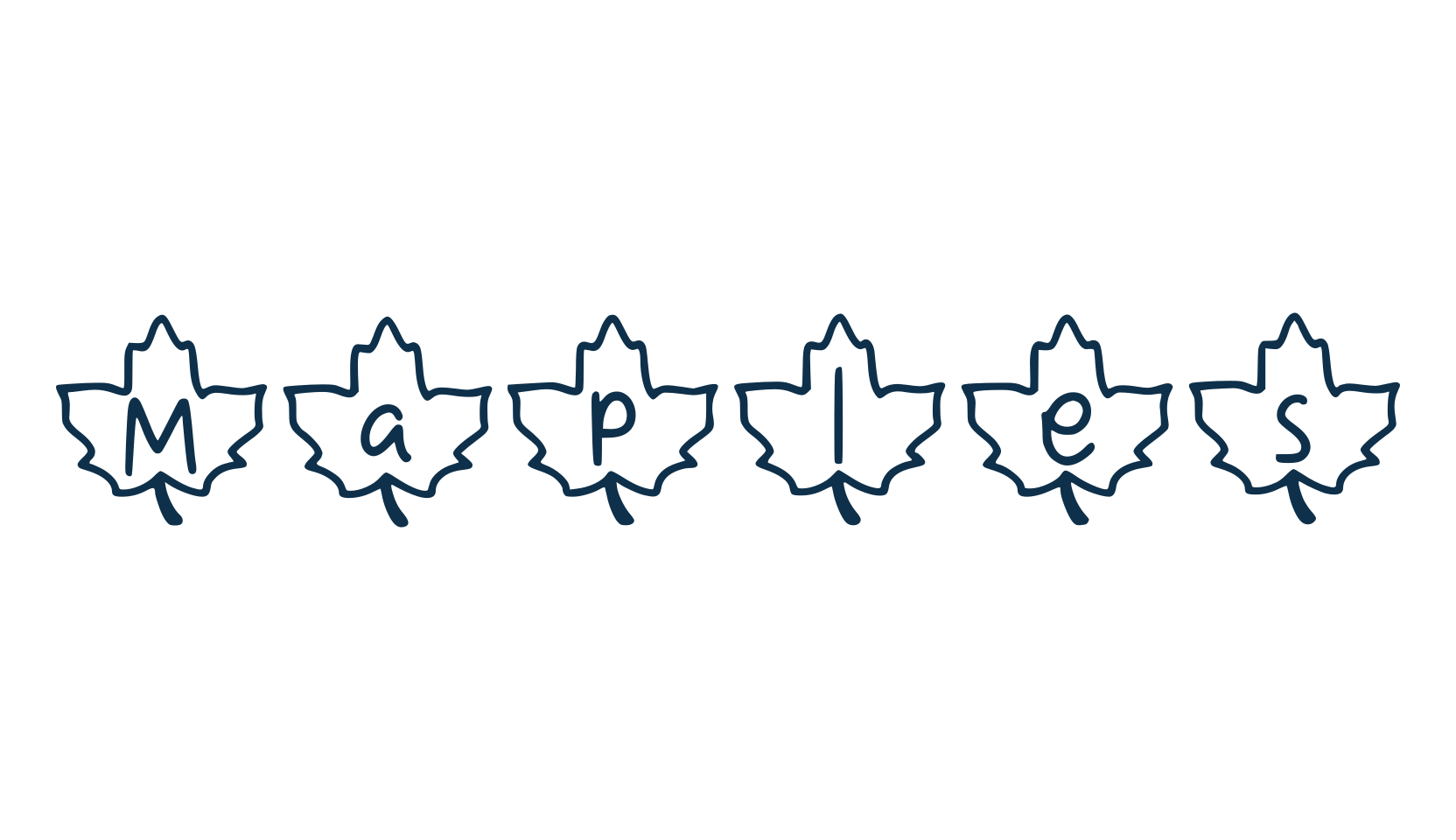Maples, fancy decorative font preview