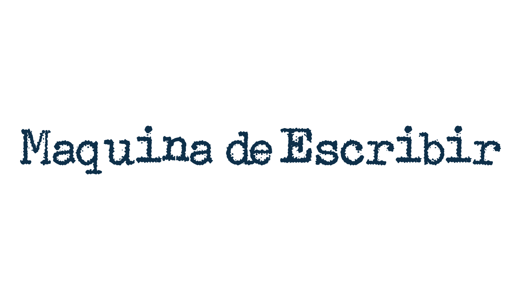 Maquina de Escribir, typewriter font preview