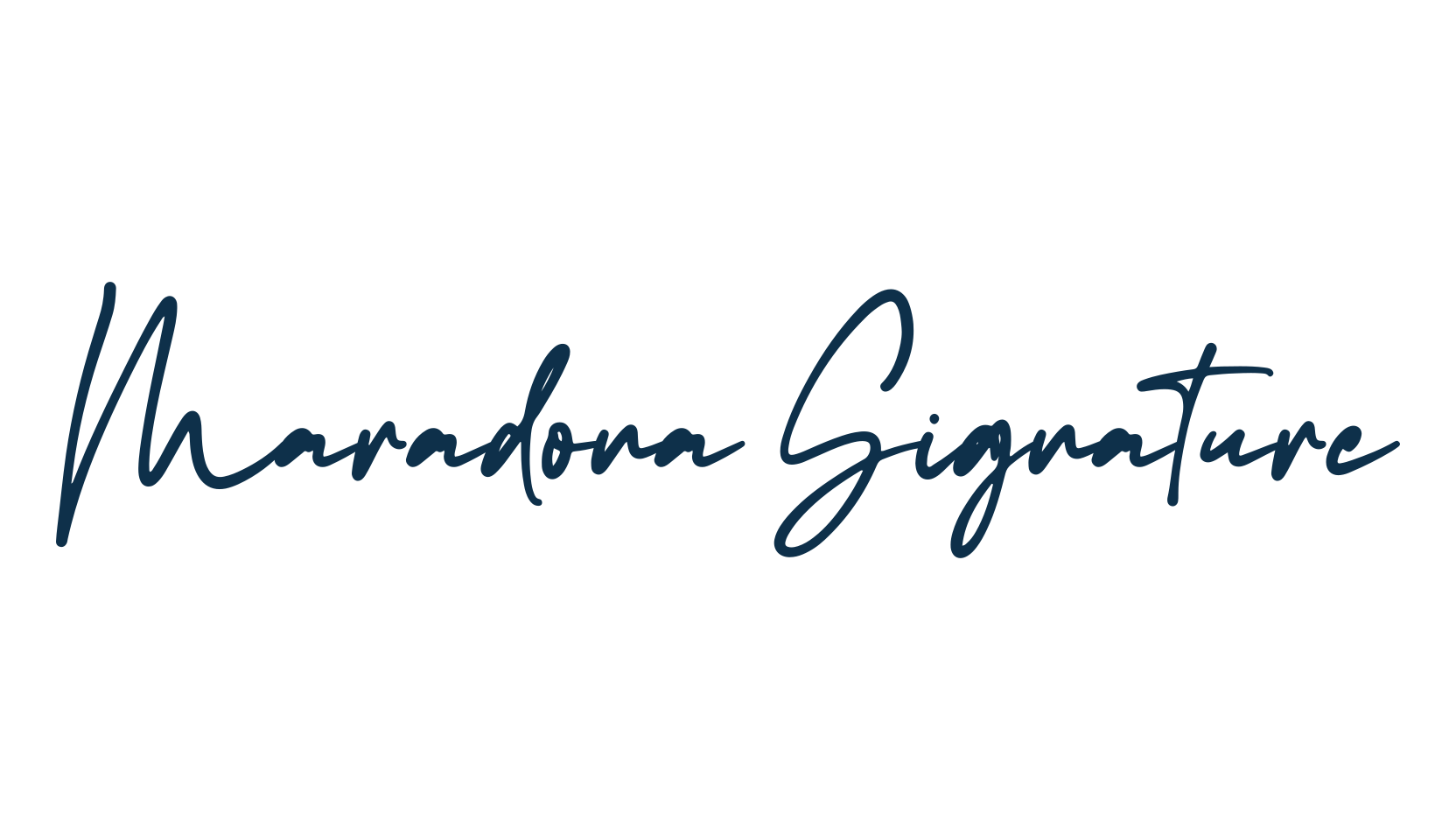 Maradona Signature, script handwritten fancy decorative calligraphy font preview