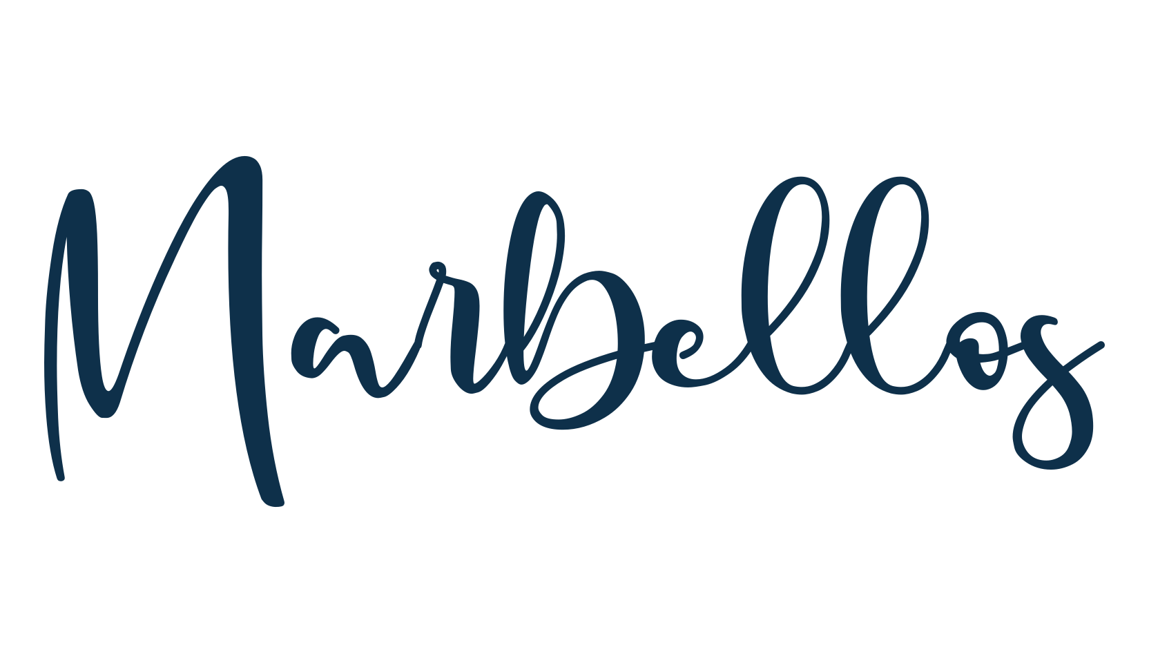 Marbellos, calligraphy font preview