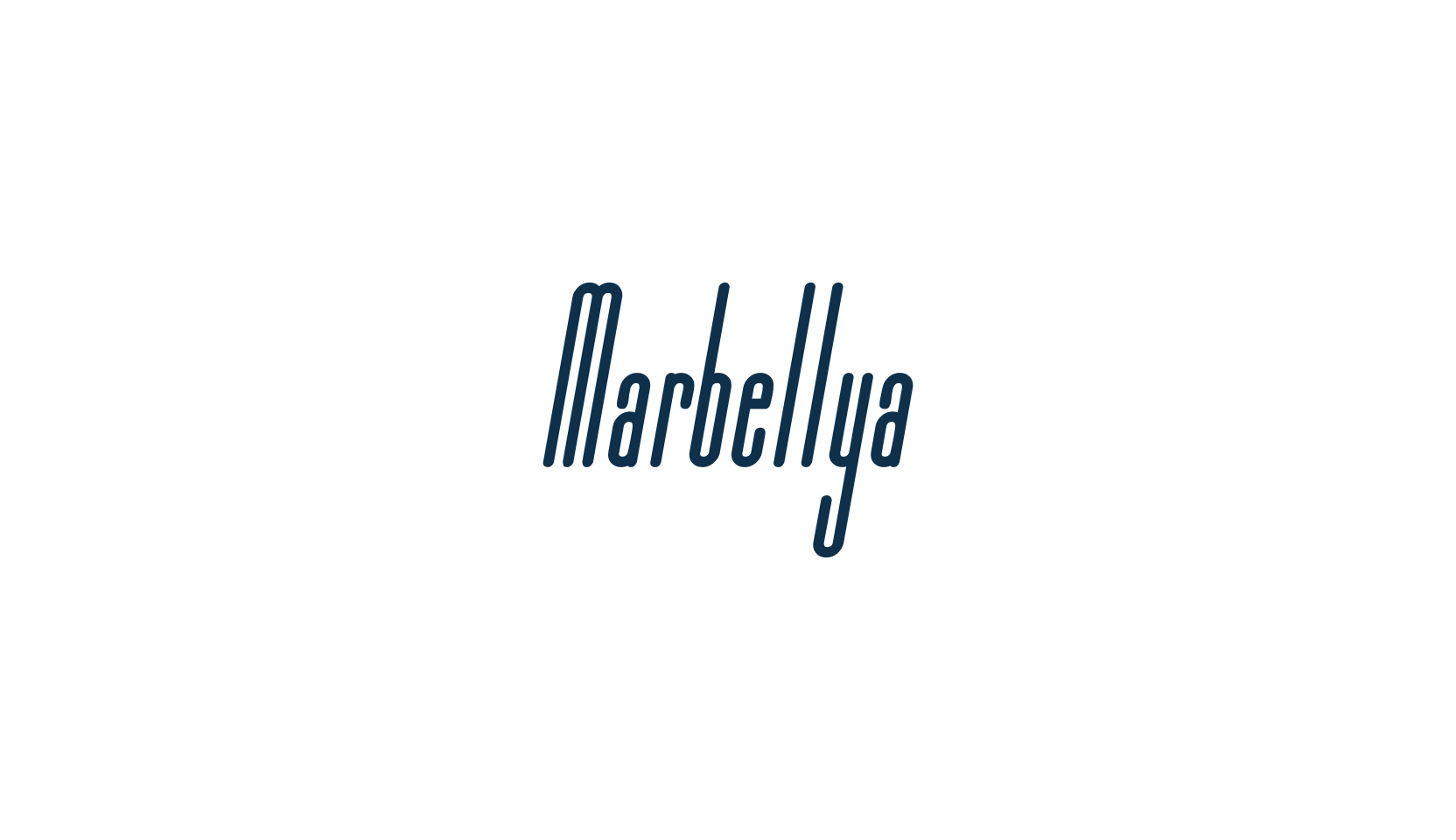 Marbellya, basic sans serif font preview