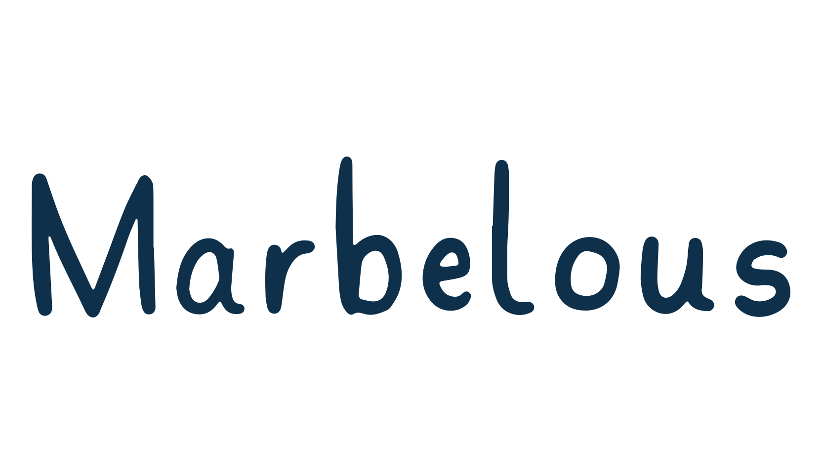 Marbelous, script handwritten fancy decorative calligraphy font preview