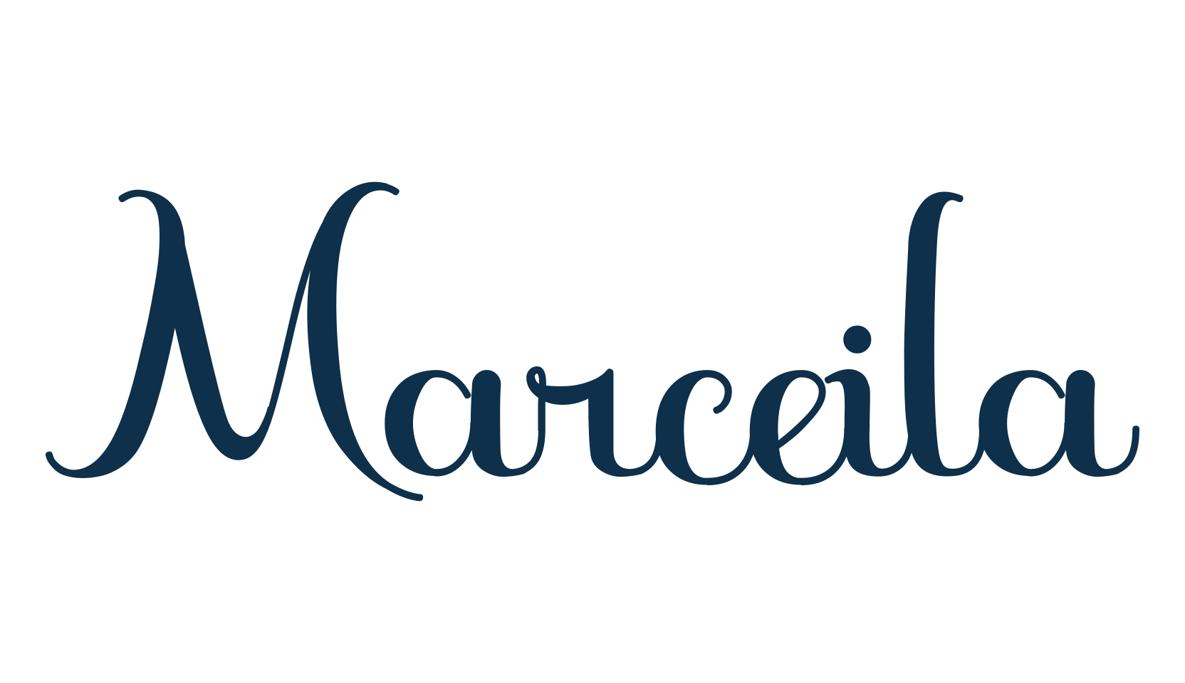 Marceila, various font preview