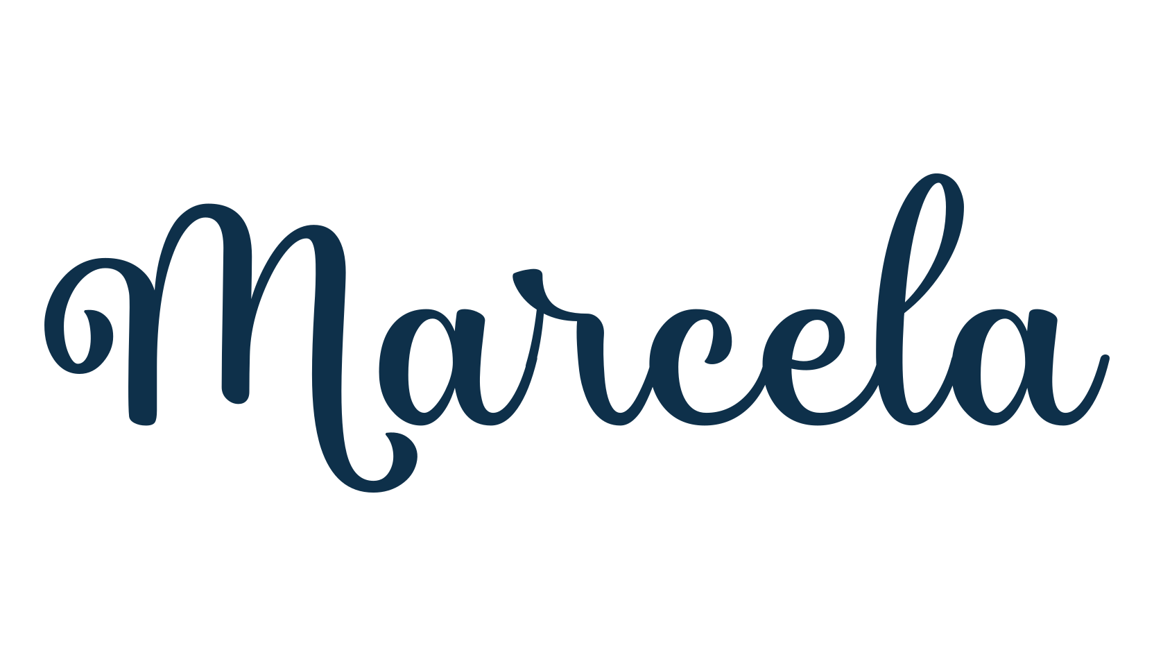 Marcela, fancy decorative font preview