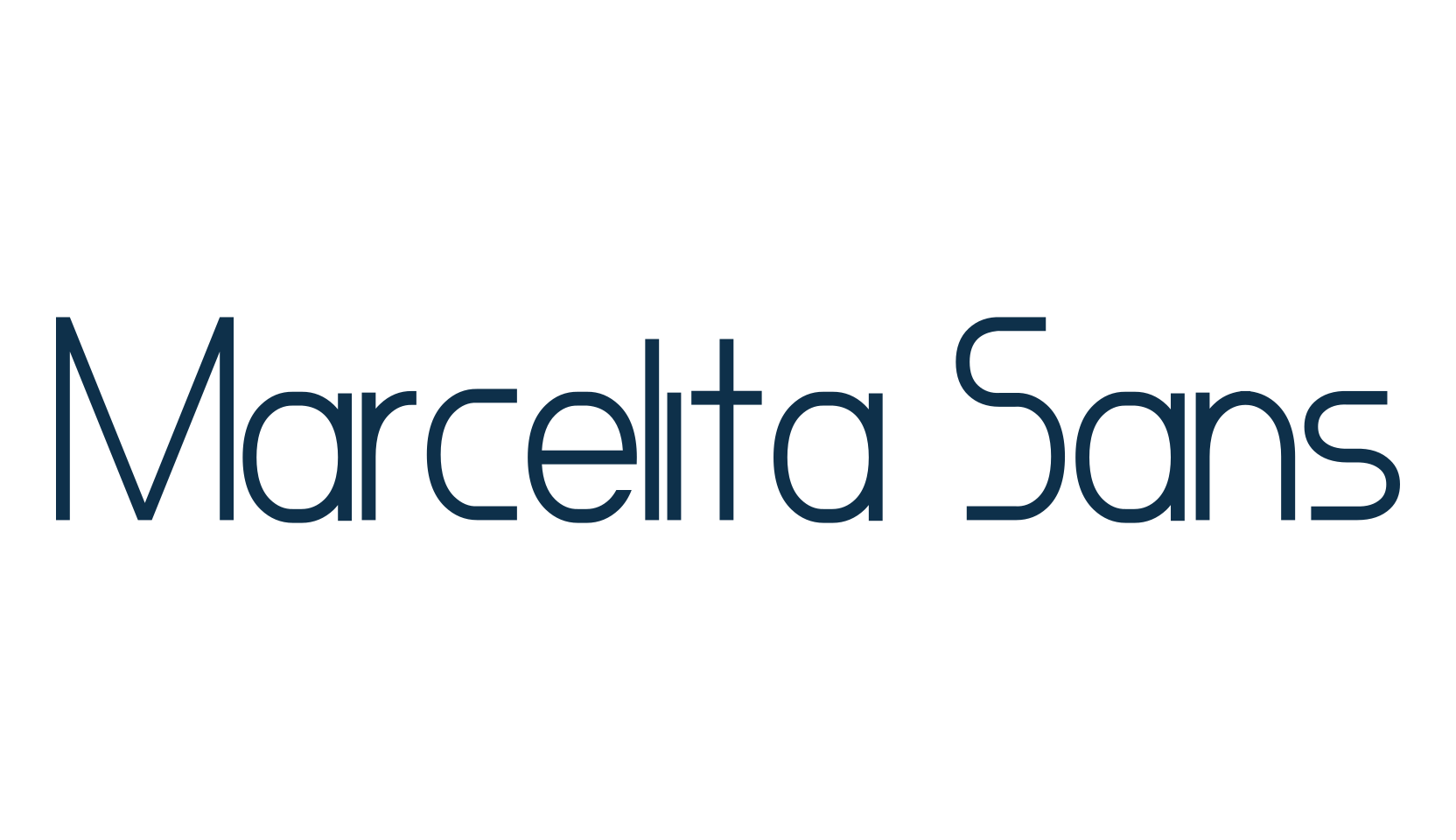 Marcelita Sans, basic sans serif font preview