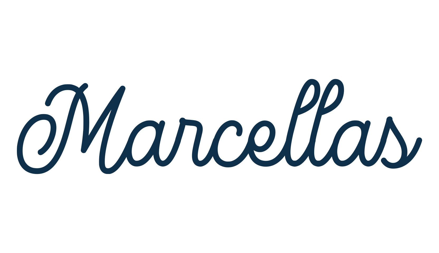 Marcellas, fancy various decorative script calligraphy font preview
