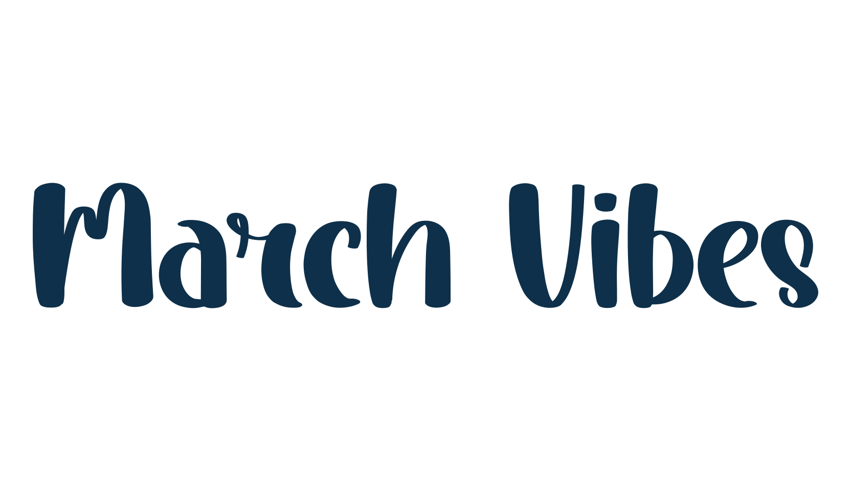 March Vibes, fancy decorative font preview