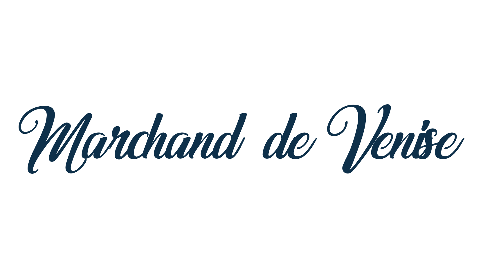 Marchand de Venise, calligraphy font preview