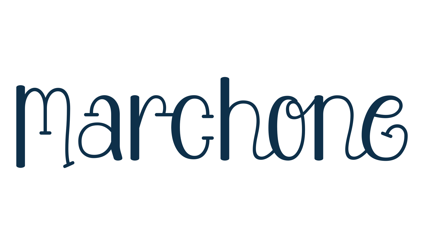 Marchone, fancy decorative font preview