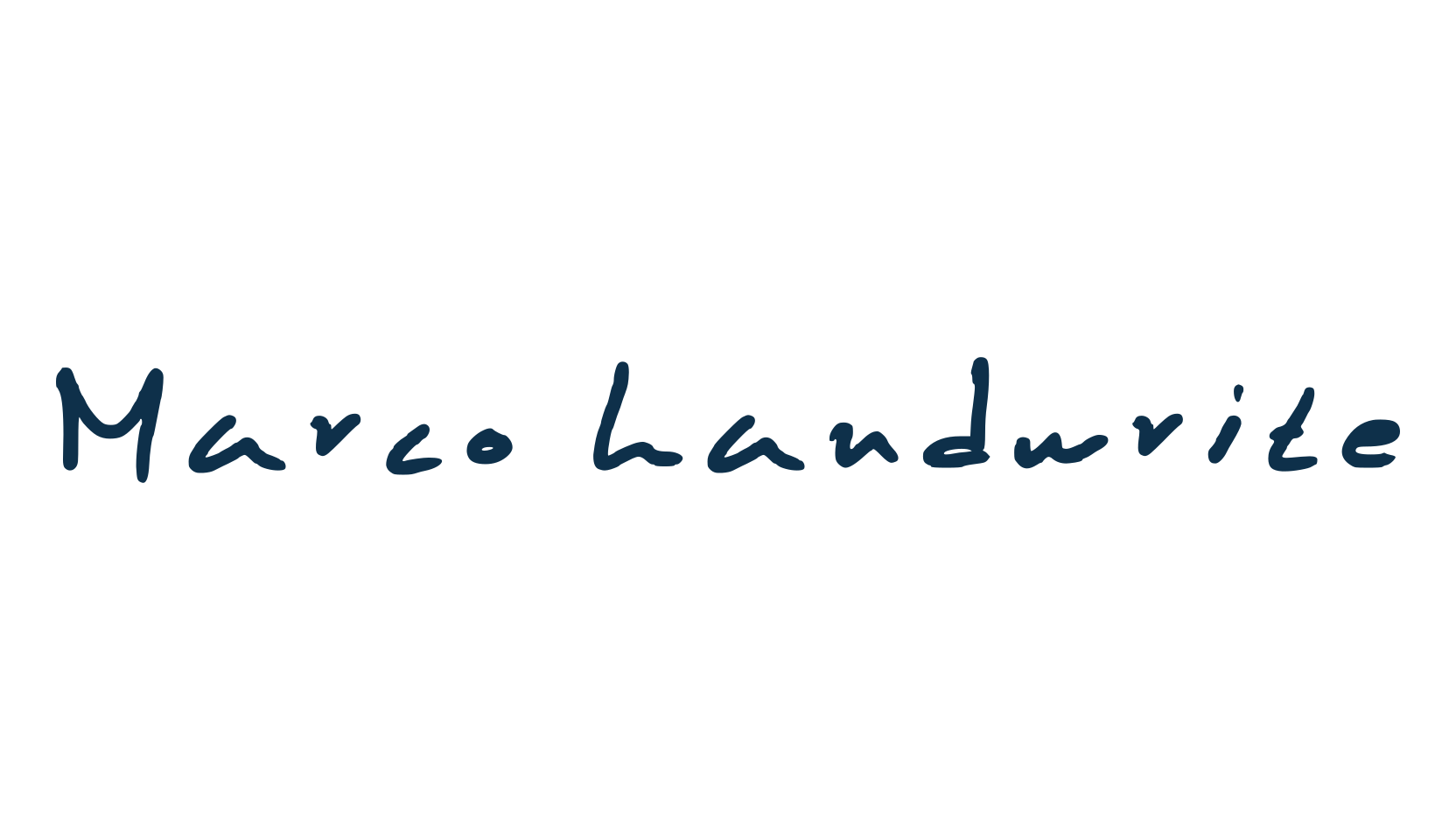 Marco handwrite, handwriting font preview