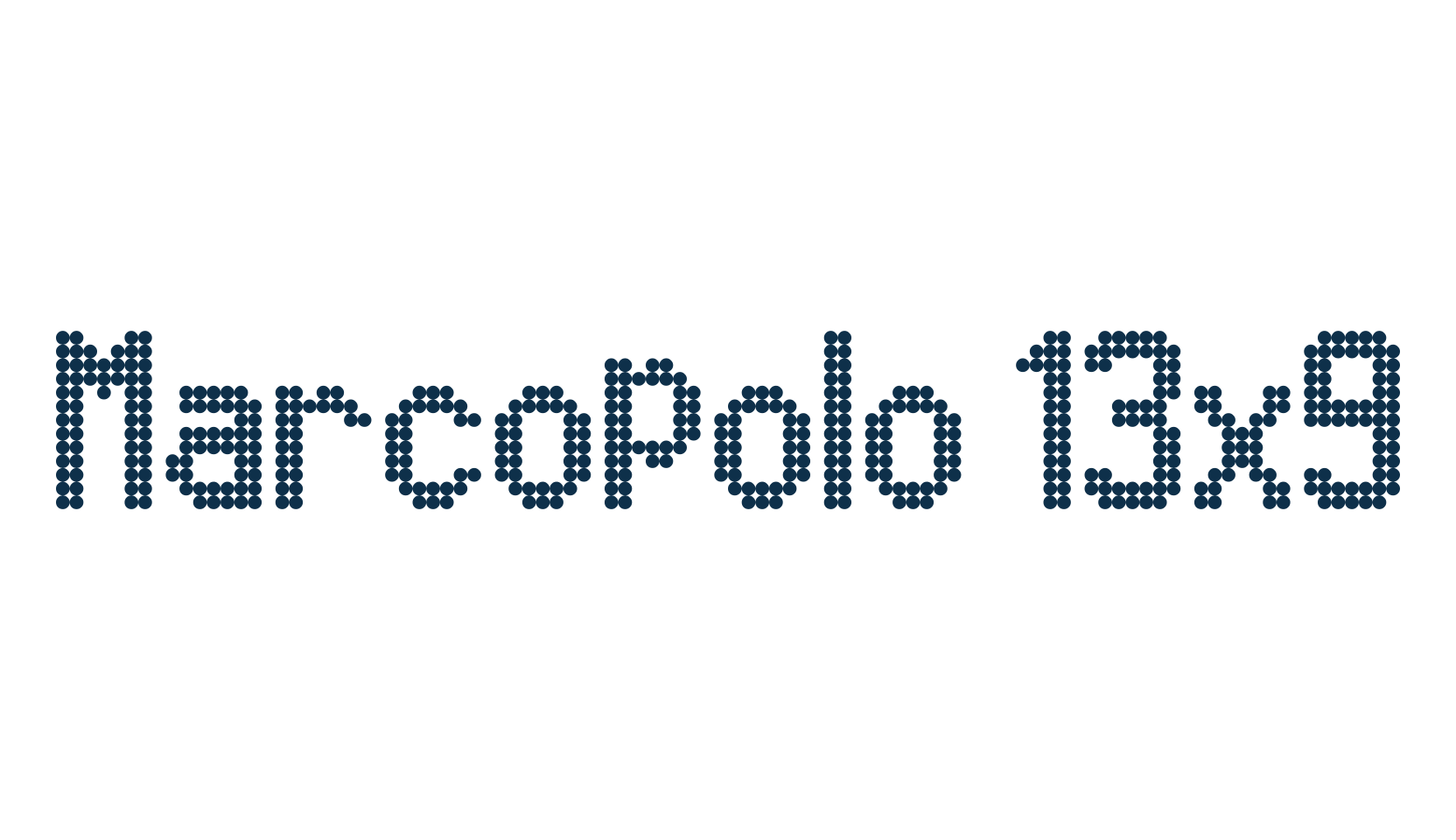 Marcopolo 13x9, lcd font preview