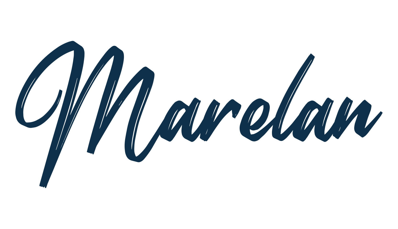 Marelan, handwriting font preview