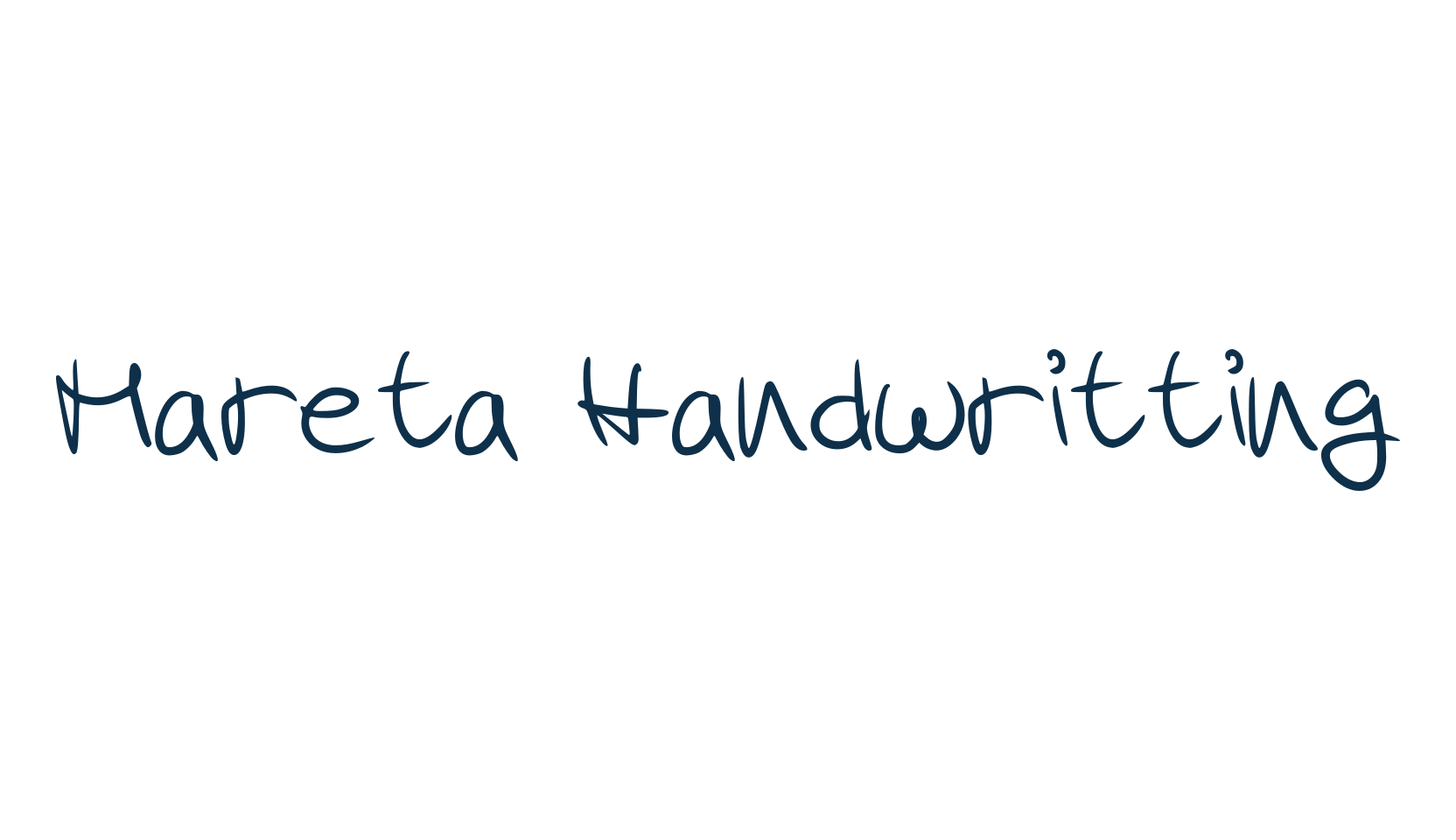 Mareta Handwritting, handwriting font preview