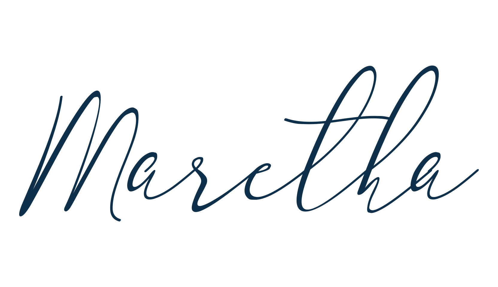 Maretha (maretha), handwriting font preview