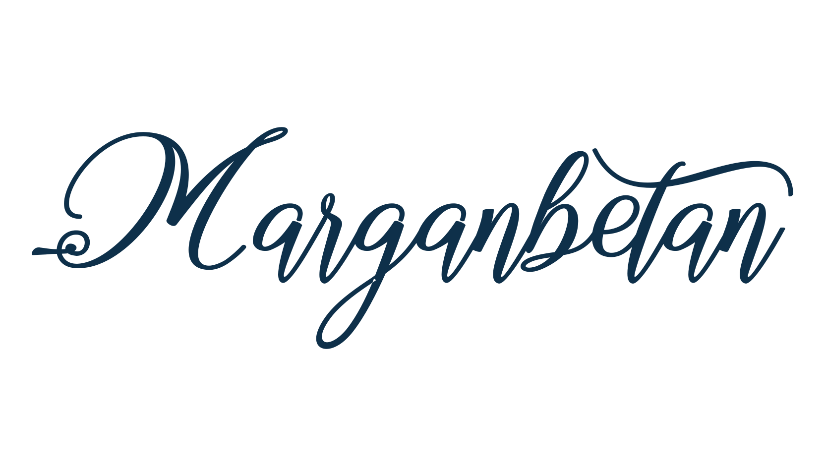 Marganbetan, script calligraphy fancy decorative font preview