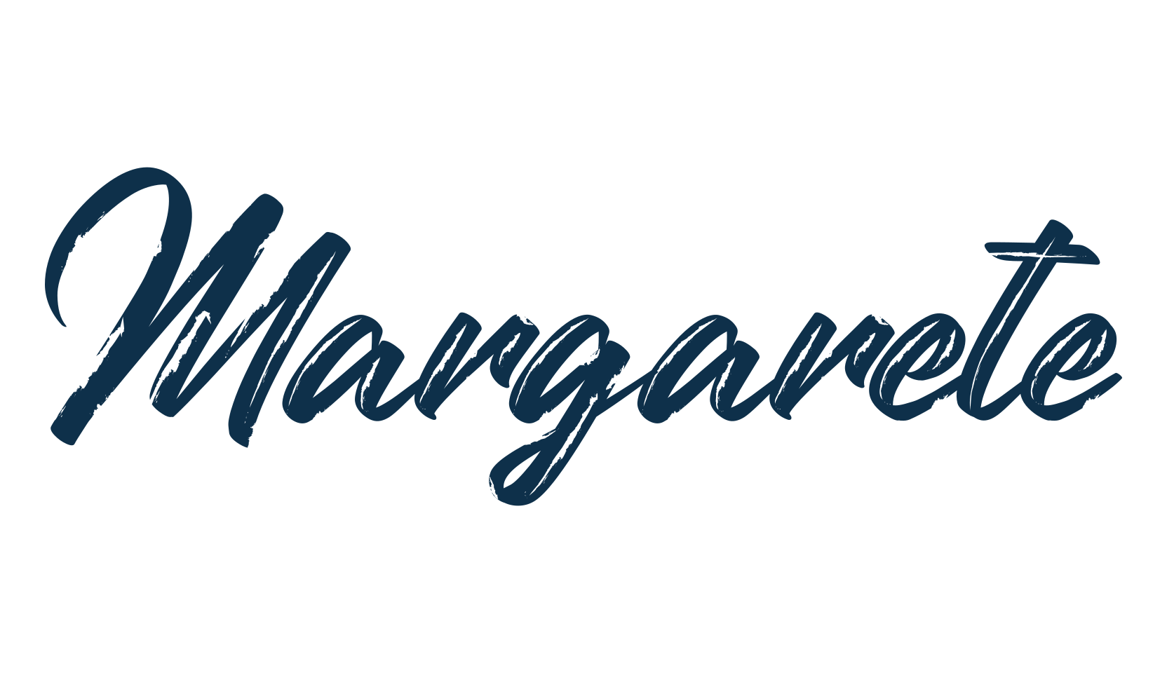 Margarete, script brush fancy decorative calligraphy font preview