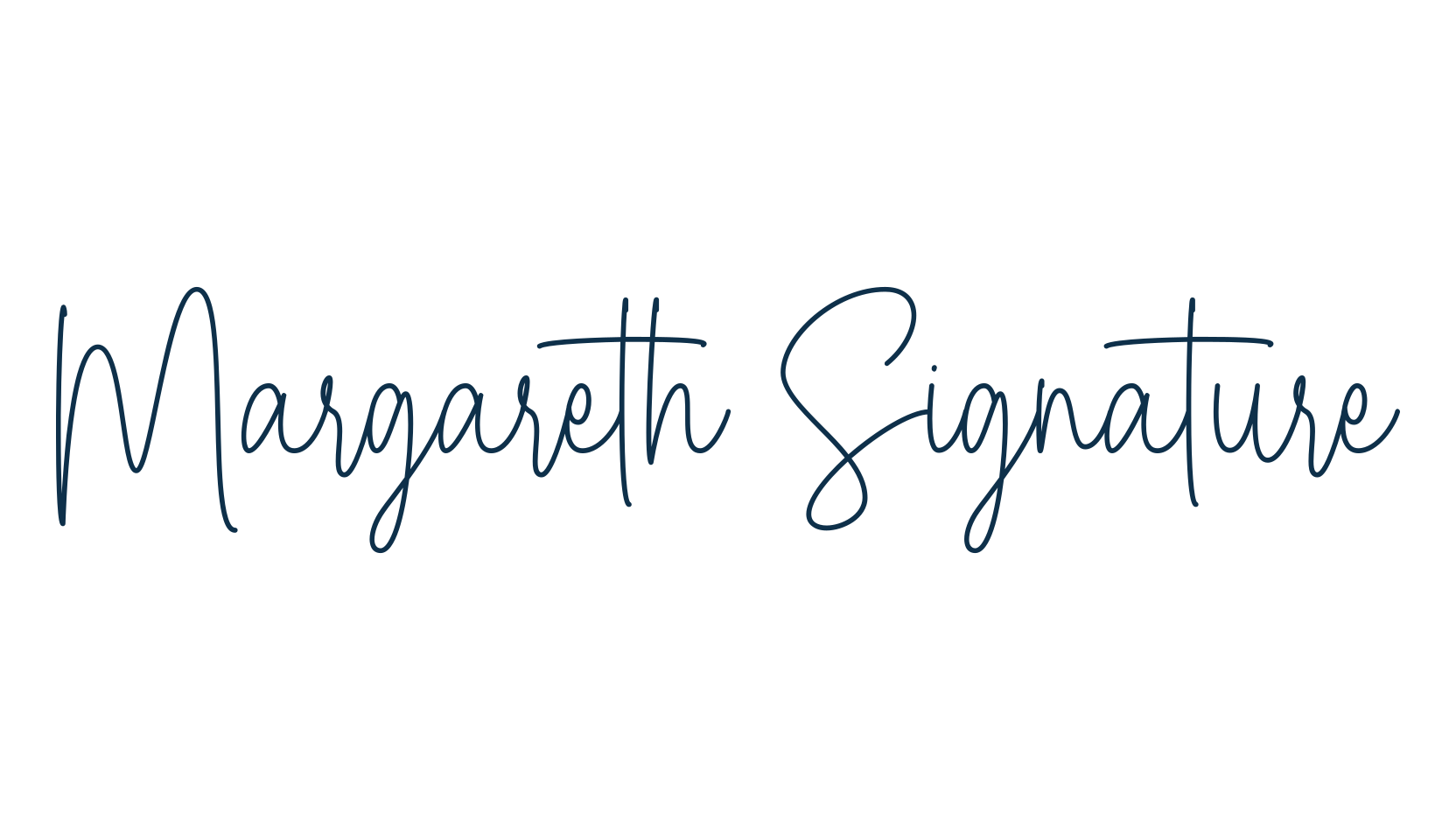 Margareth Signature, script handwritten fancy decorative calligraphy font preview