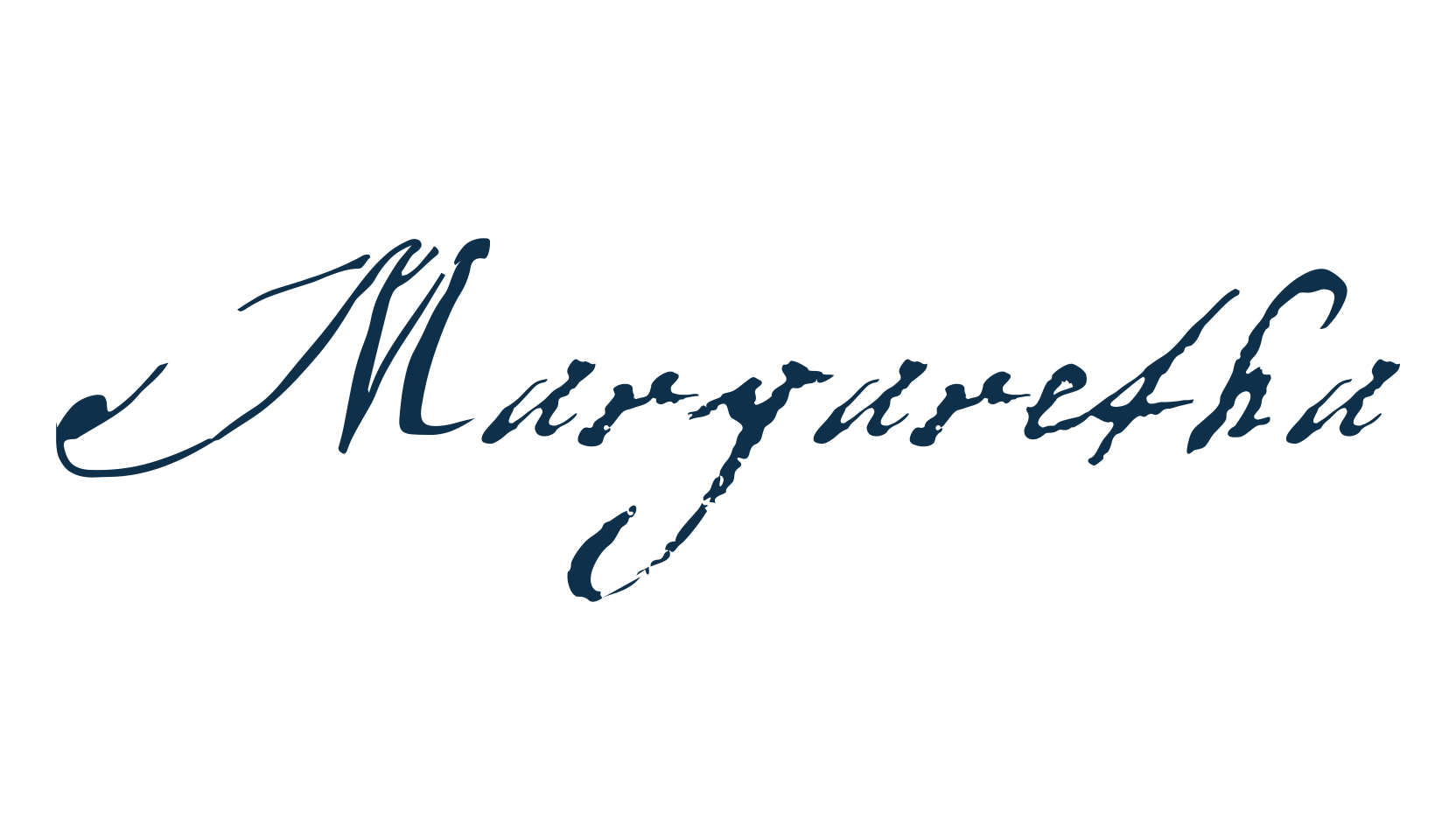 Margaretha, script handwritten fancy decorative calligraphy font preview