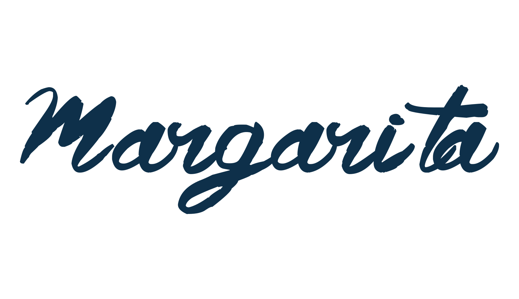 Margarita, script brush fancy decorative calligraphy font preview