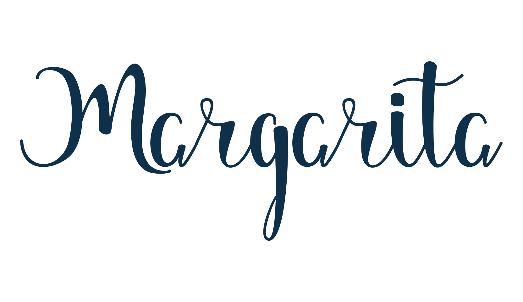 Margarita (margarita), fancy various decorative script calligraphy font preview