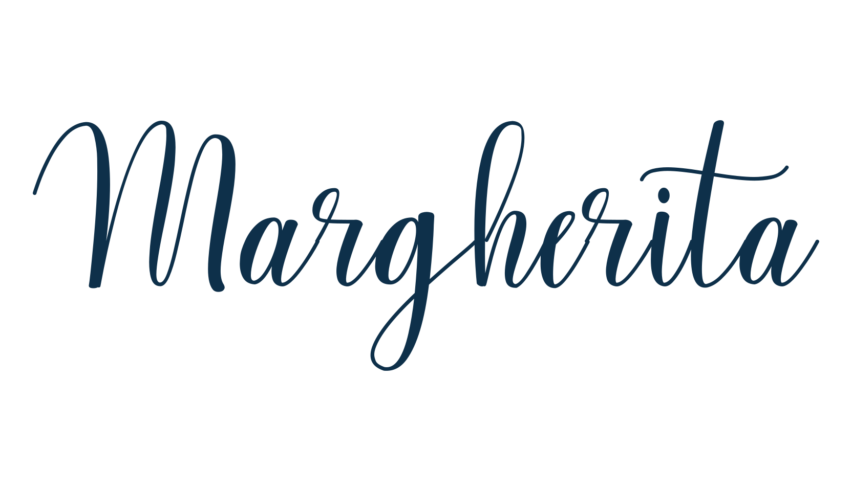 Margherita, calligraphy font preview