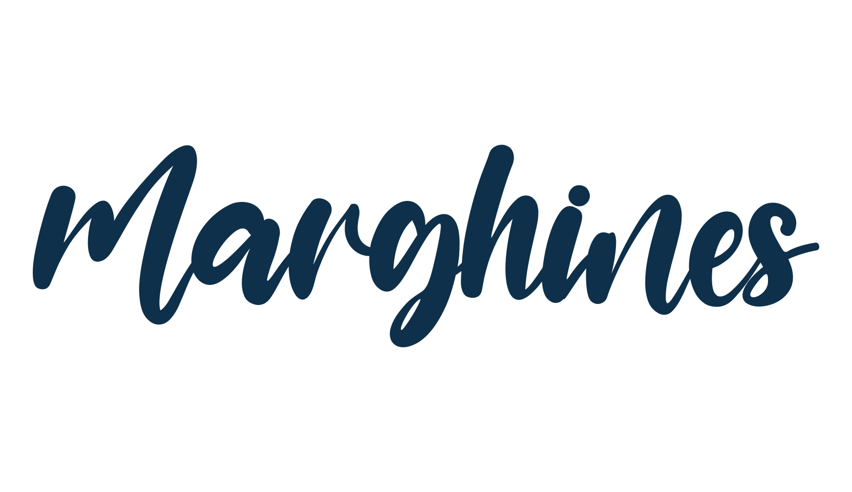 Marghines, script calligraphy fancy decorative font preview