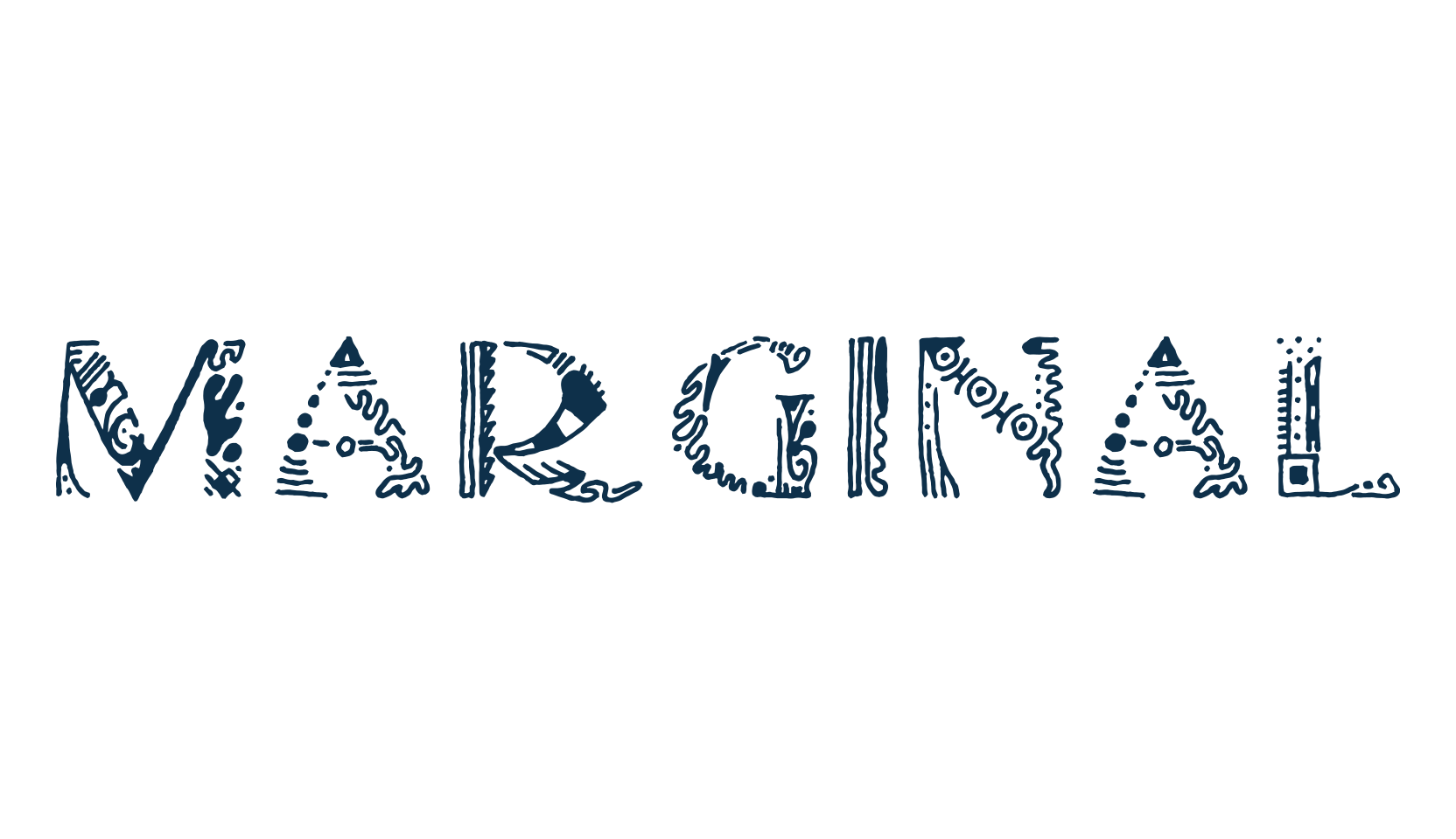 Marginal, decorative font preview