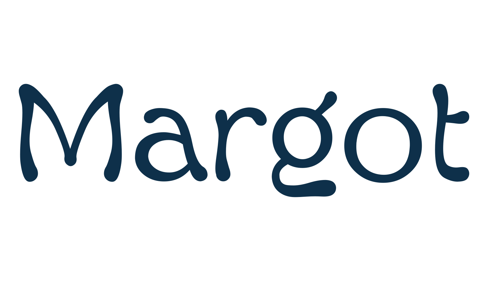 Margot, retro font preview