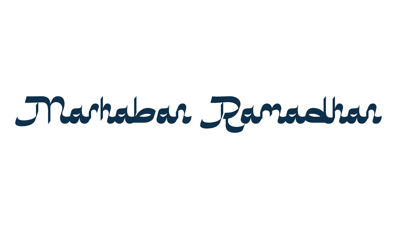 Marhaban Ramadhan, foreign look arabic font preview