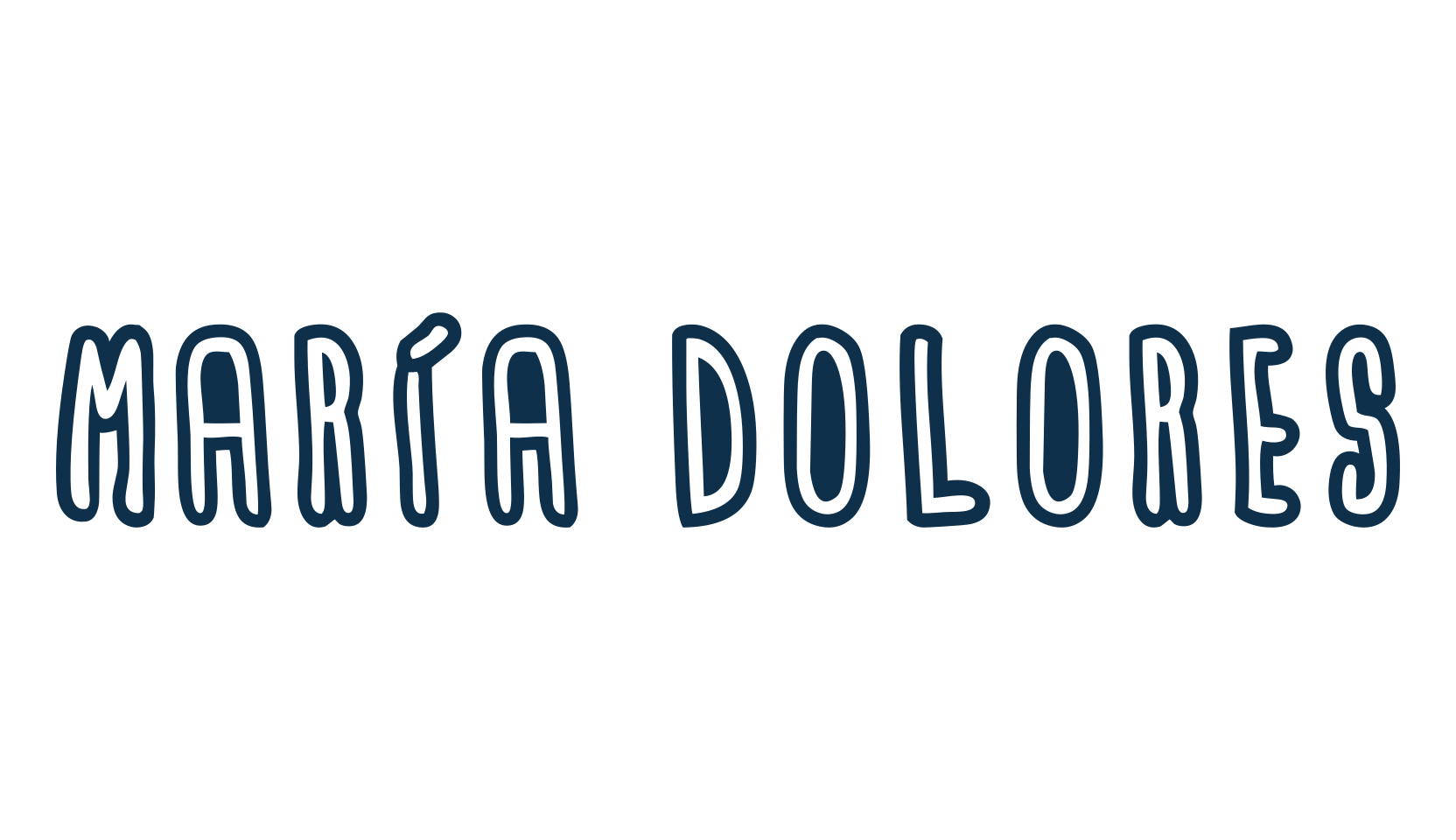 María Dolores, fancy cartoon decorative font preview