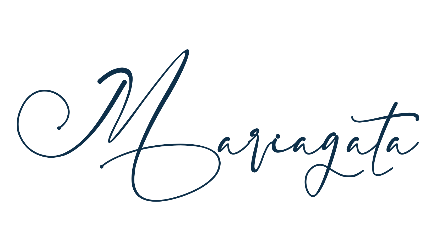 Mariagata, calligraphy font preview