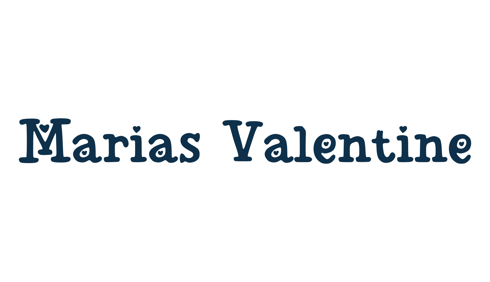 Marias Valentine, fancy decorative font preview
