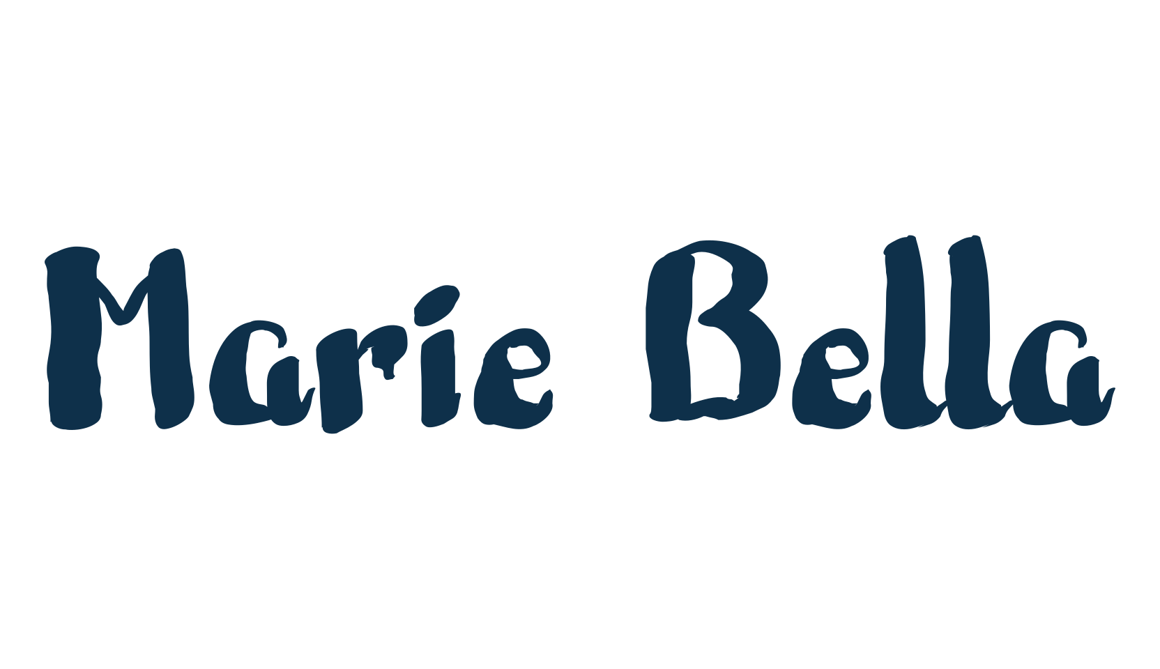 Marie Bella, brush font preview