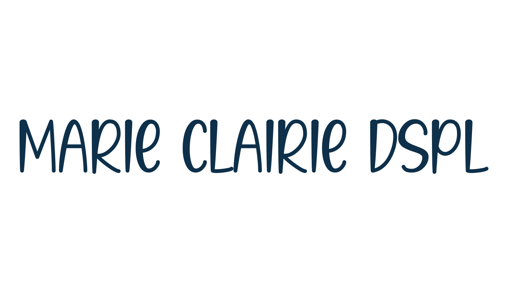 Marie Clairie Dspl, fancy decorative font preview