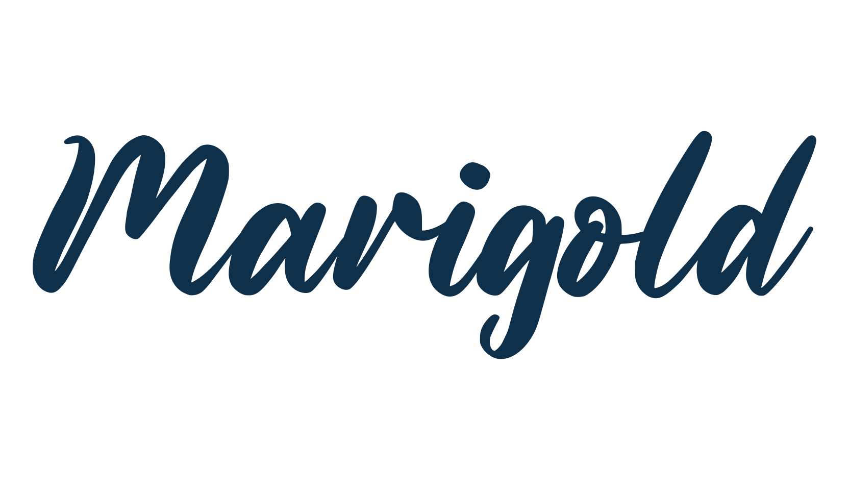 Marigold (marigold), various font preview
