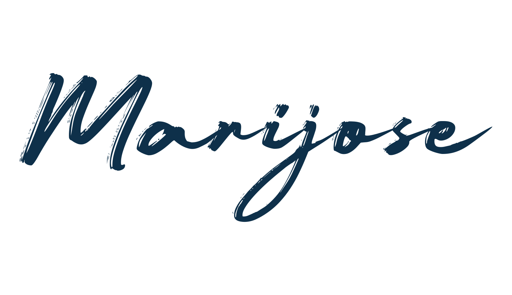 Marijose, brush font preview