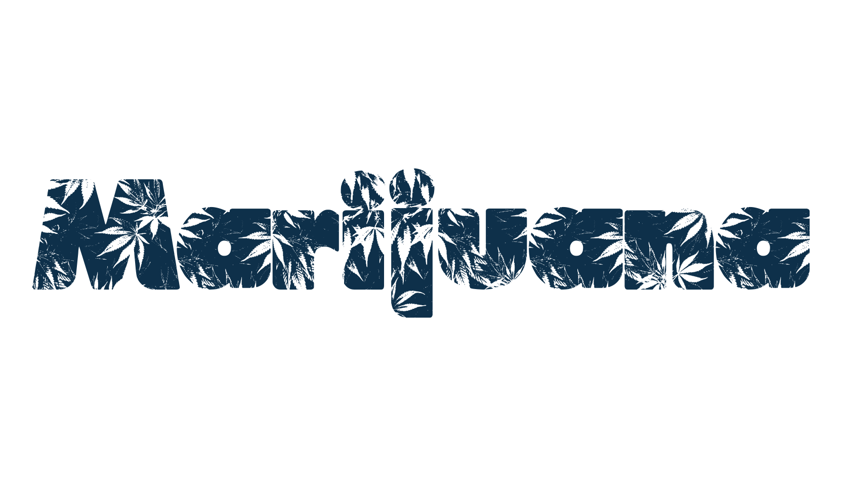 Marijuana, decorative font preview