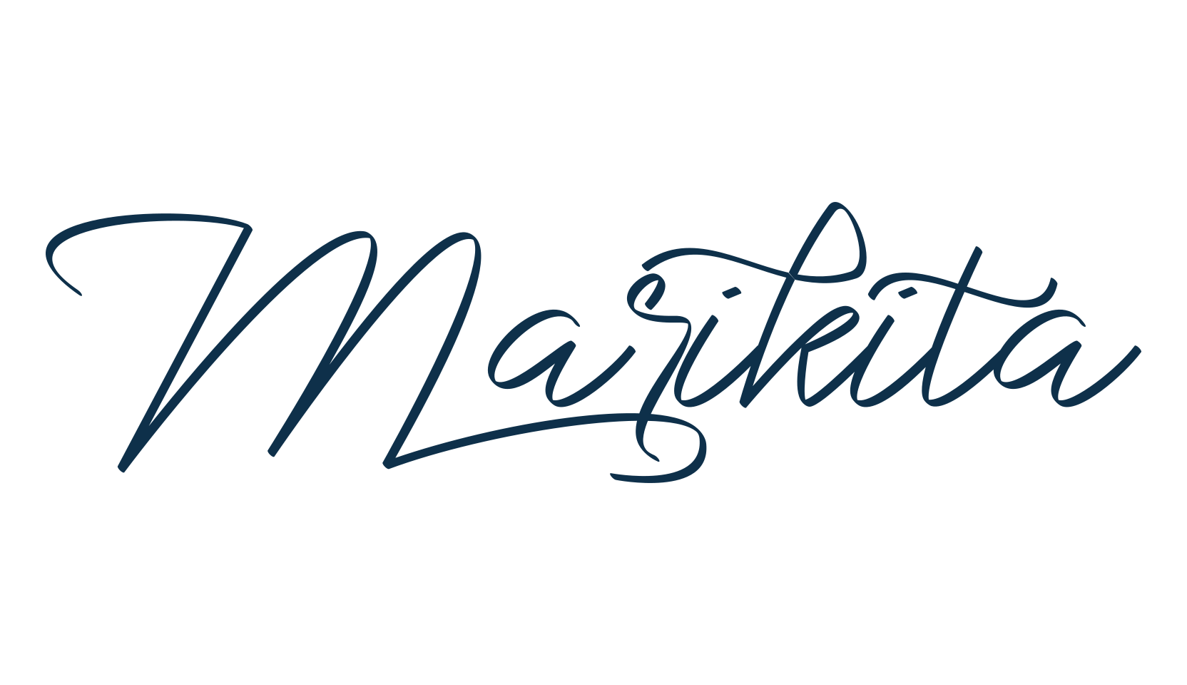 Marikita, script handwritten fancy decorative calligraphy font preview