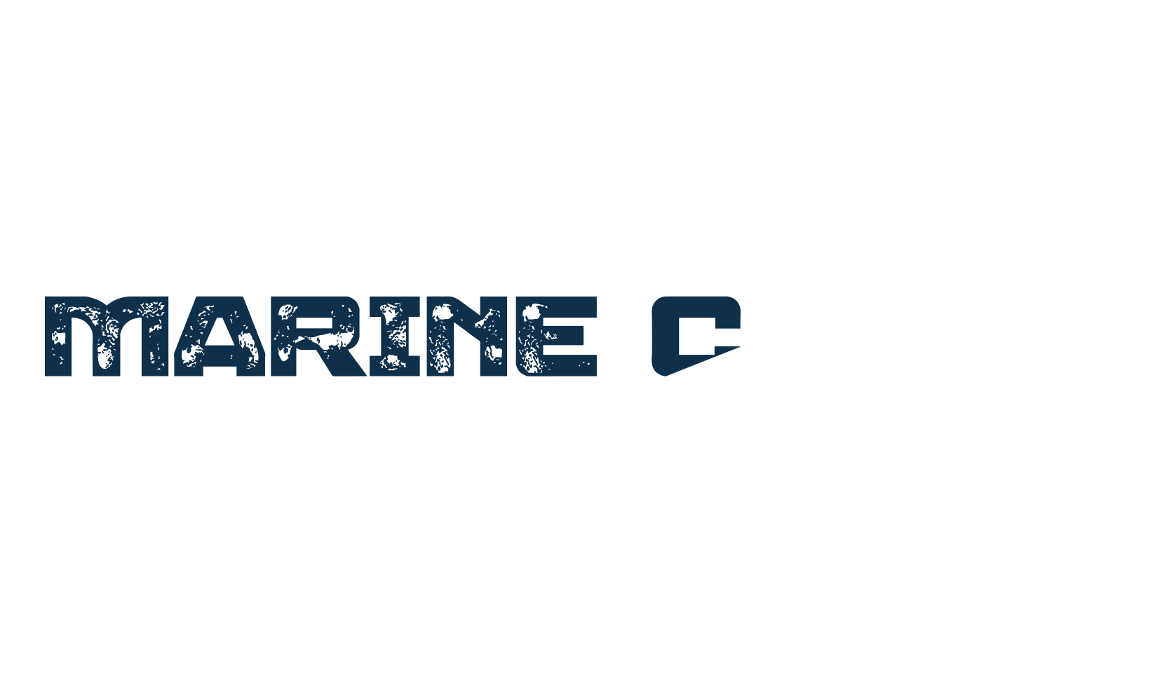 Marine Corps, fancy eroded decorative font preview