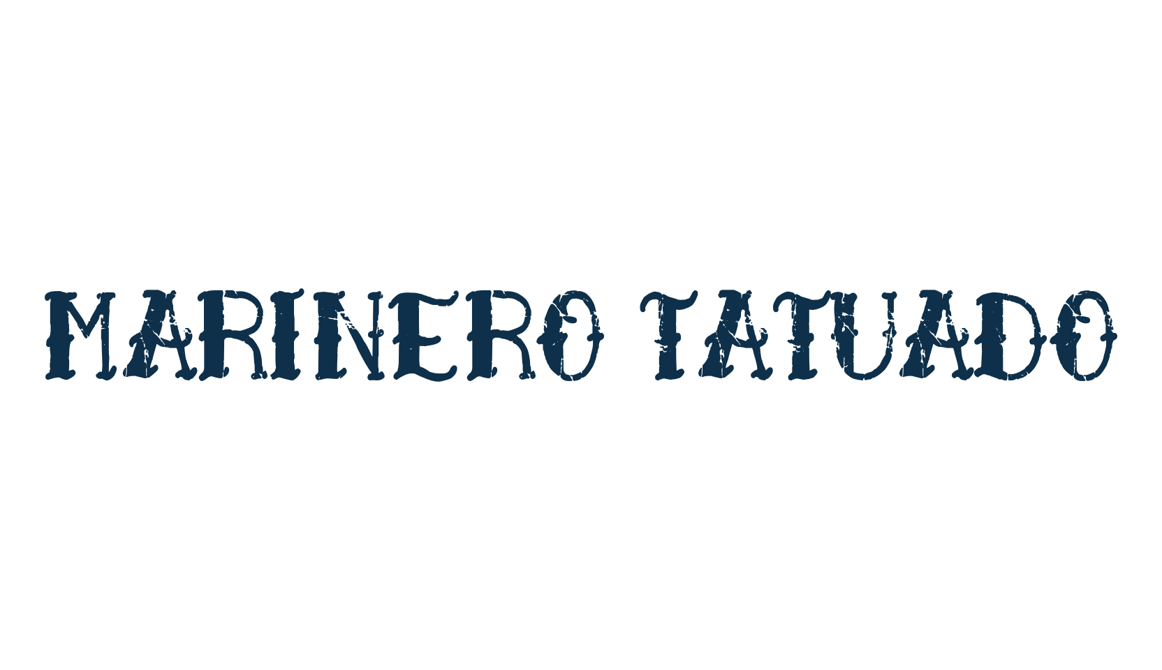 Marinero Tatuado, fancy retro decorative font preview