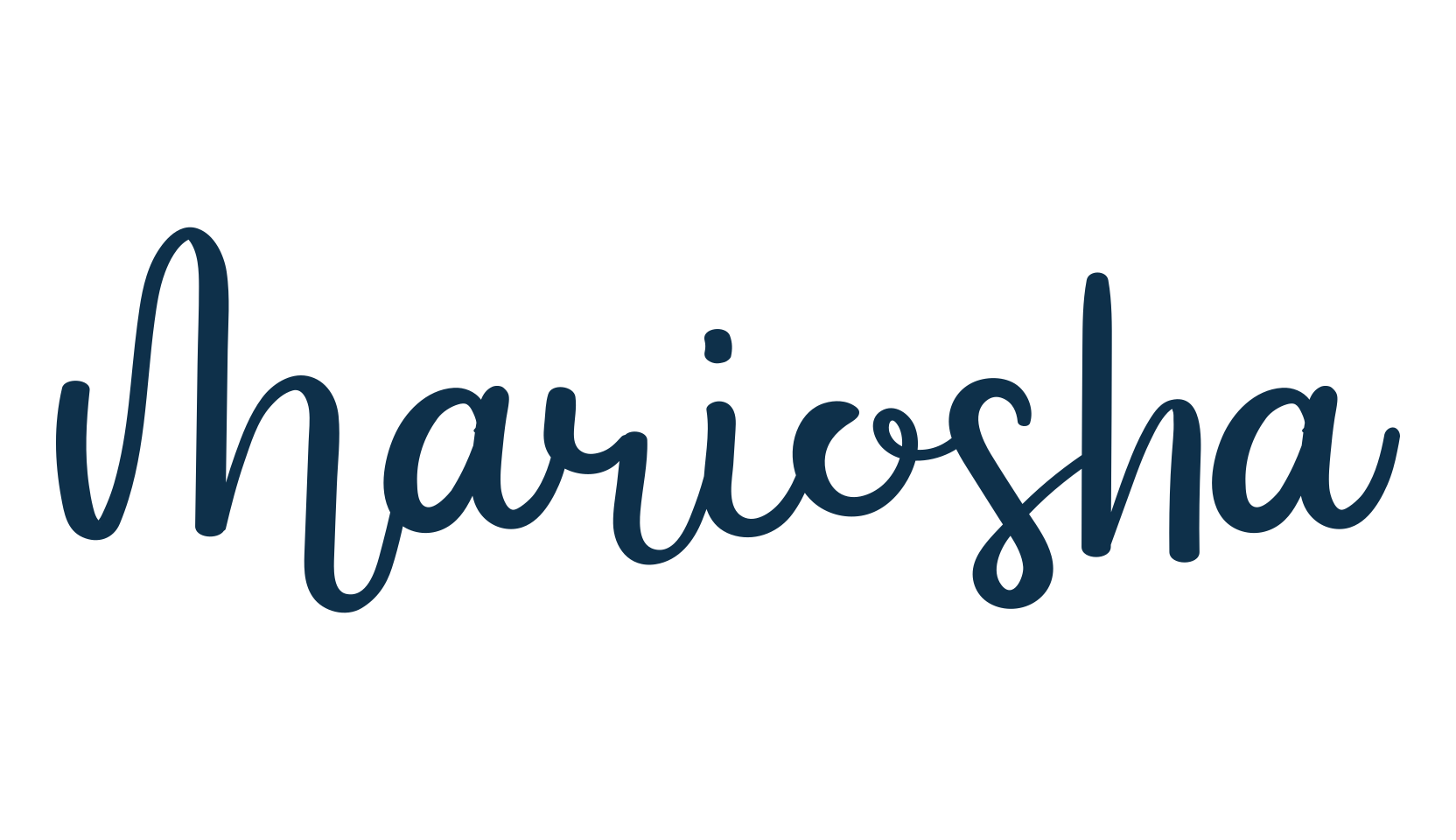 Mariosha, fancy various decorative script calligraphy font preview