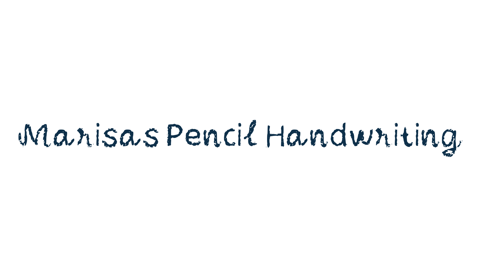Marisas Pencil Handwriting, school font preview