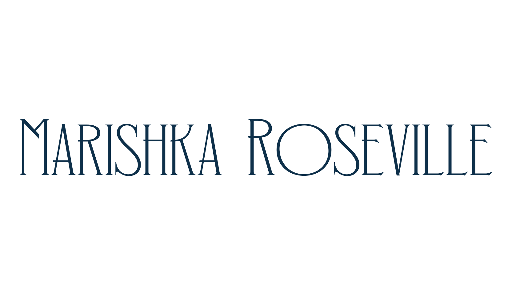 Marishka Roseville, retro font preview