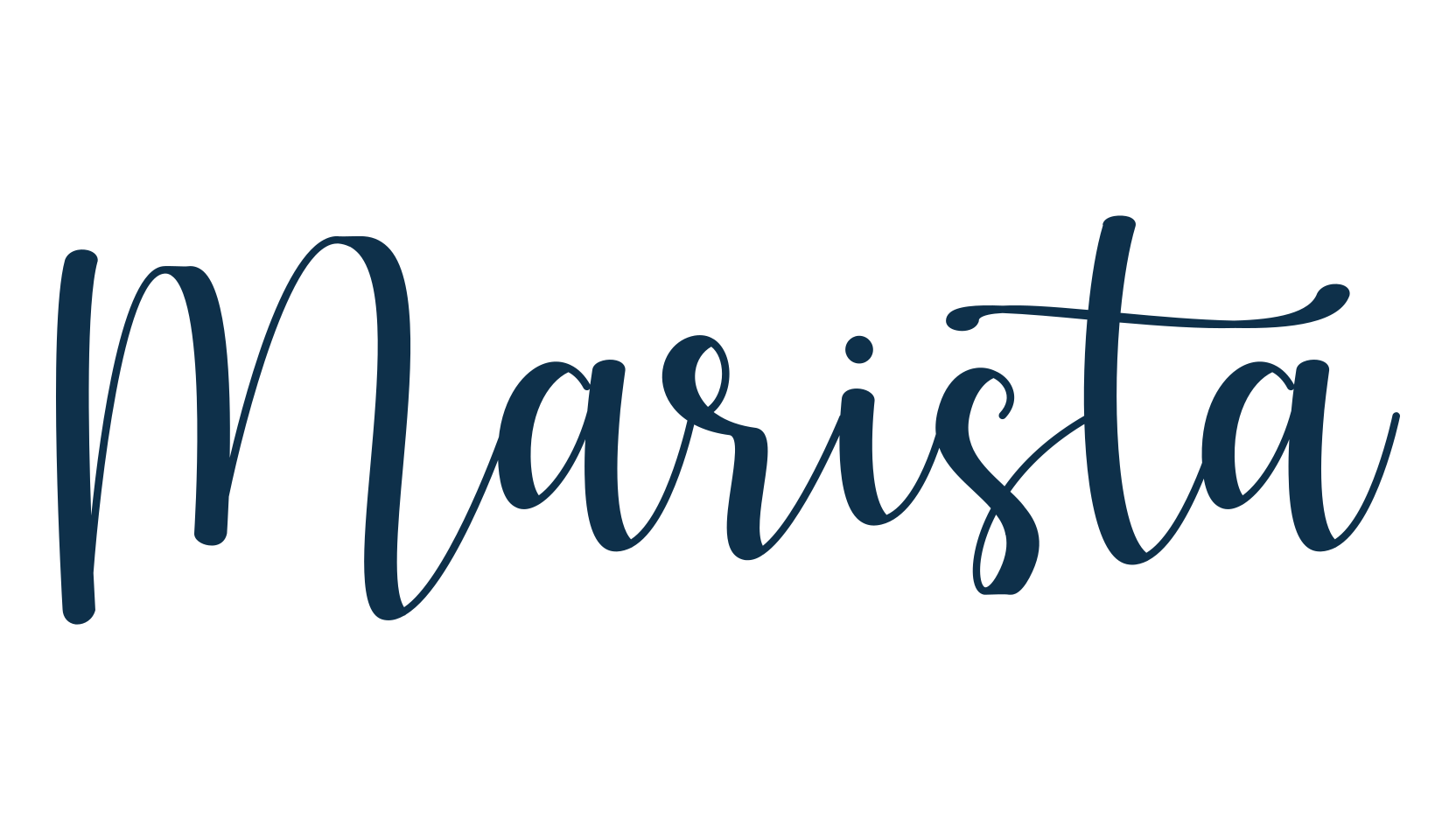 Marista, script calligraphy fancy decorative font preview