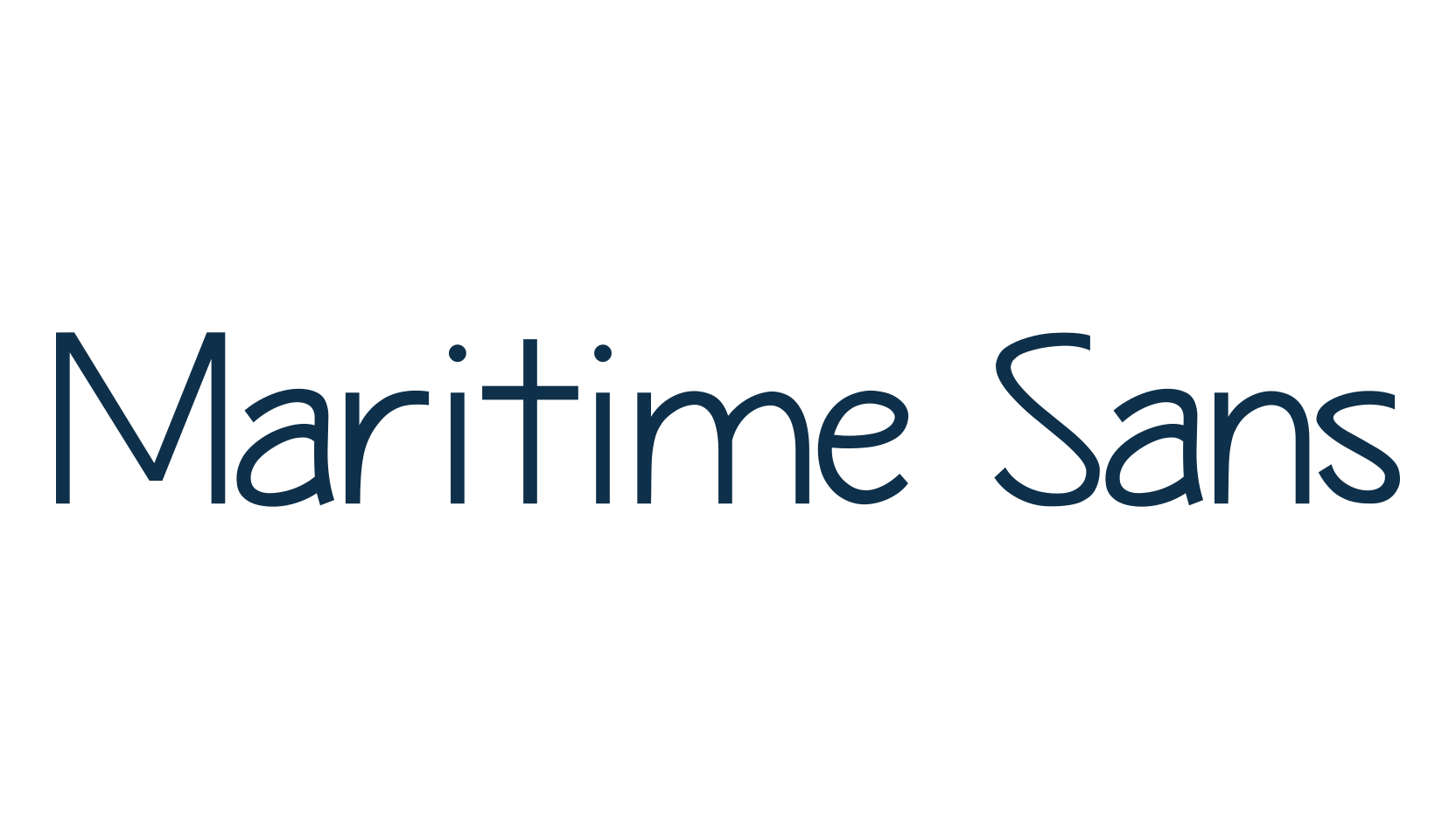 Maritime Sans, various font preview