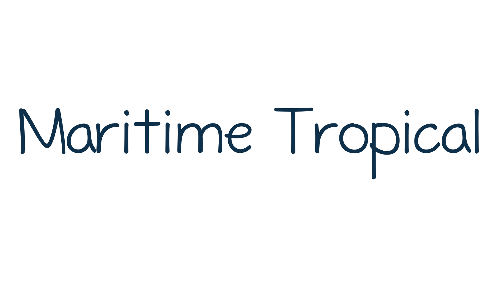 Maritime Tropical, fancy various decorative script calligraphy font preview