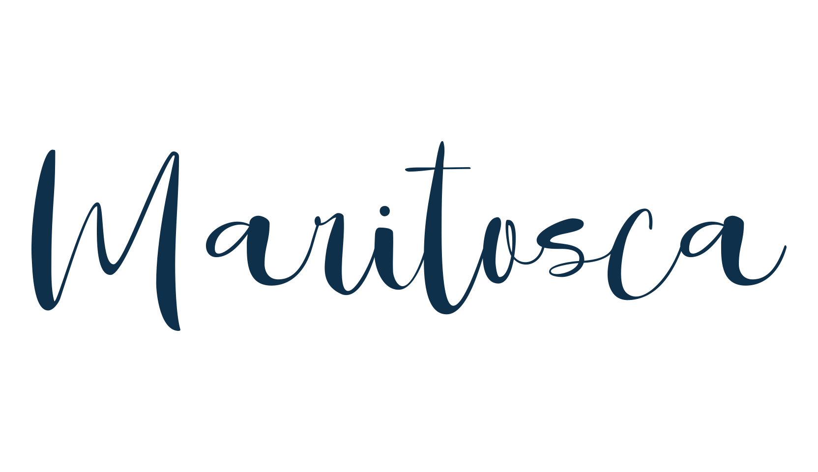 Maritosca, handwriting font preview