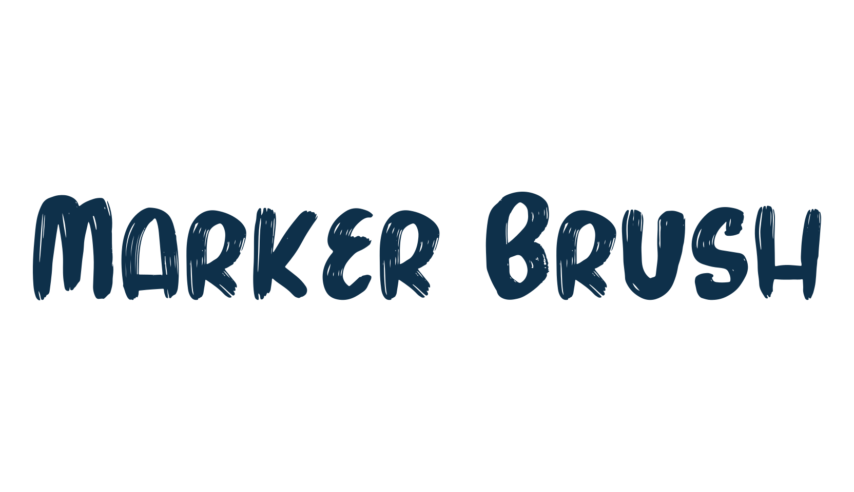Marker Brush, brush font preview