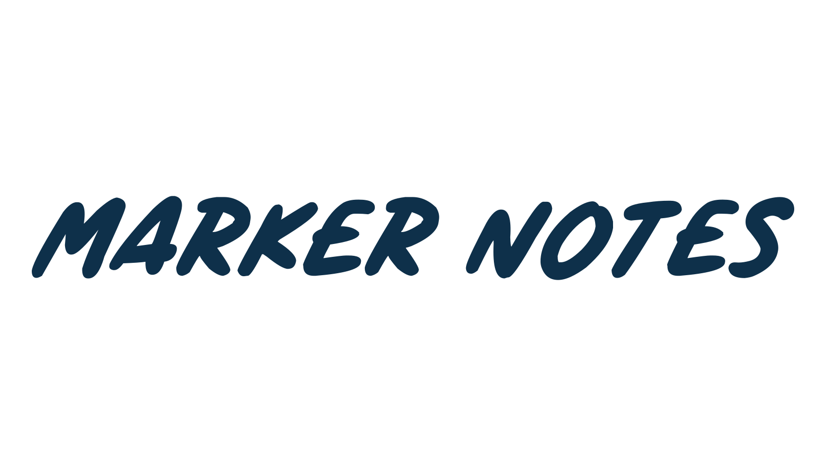 Marker Notes, cartoon font preview